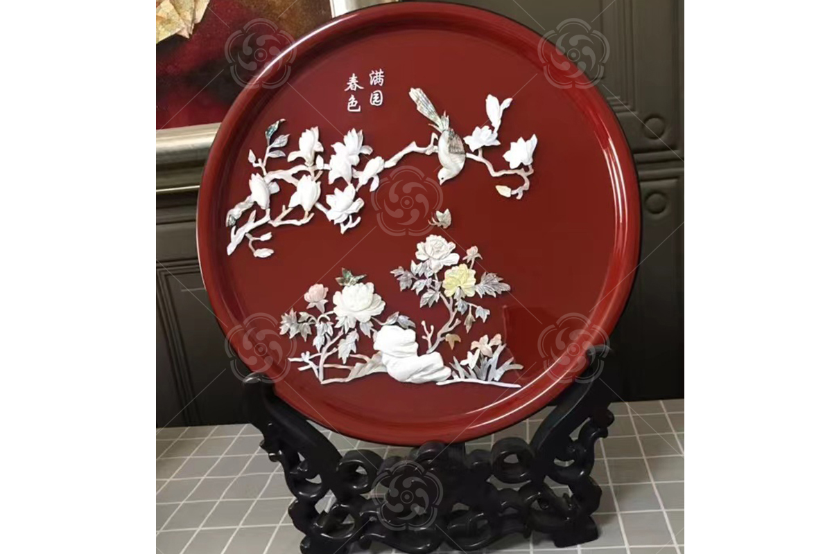 寶螺鑲嵌《滿(mǎn)園春色》