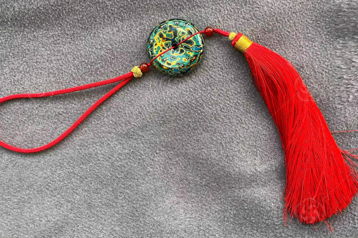 犀皮漆《吊墜》